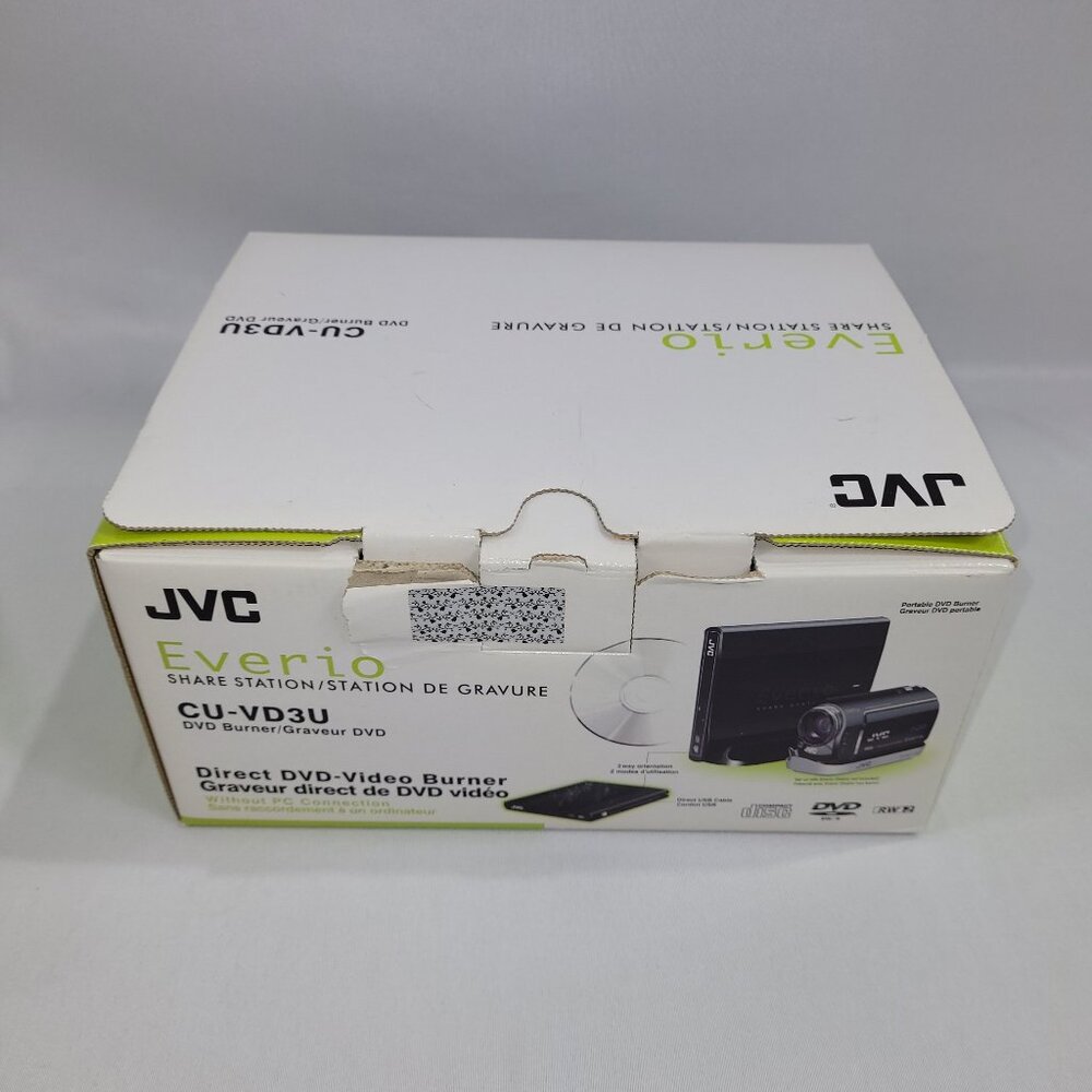 JVC CU-VD3U Direct Portable DVD Video Burner CD Audio Everio Share Station